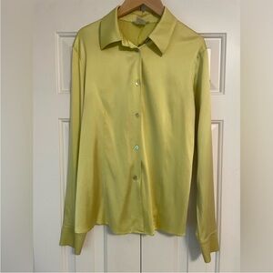 Lime Green Button-Up Shirt
